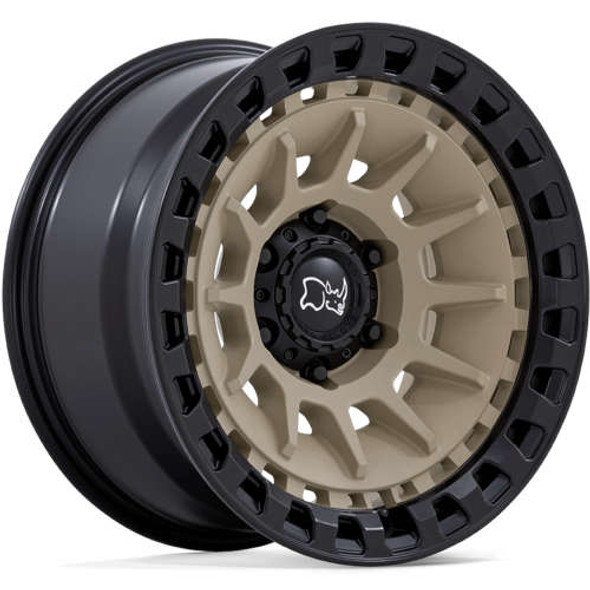 Black Rhino Wheels Barrage BR009 Desert Sand On Matte Black 18x9 0mm Offset 5x127 (5x5) | Fits Jeep Wrangler 07-Up and Jeep Gladiator