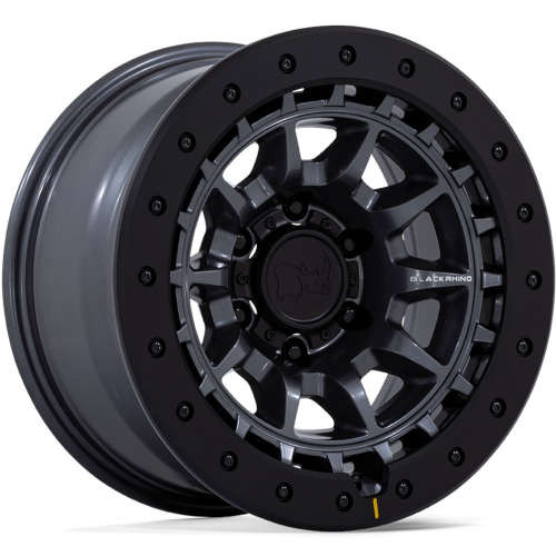 Black Rhino Wheels Tusk BR022 Matte Gunmetal 17x8.5 -10mm Offset 5x127 (5x5) | Fits Jeep Wrangler 07-Up and Jeep Gladiator