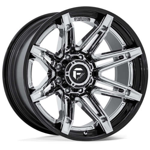 Fuel Offroad Wheels Brawl FC401 Chrome With Gloss Black Lip 22x12 -44mm Offset 6x135