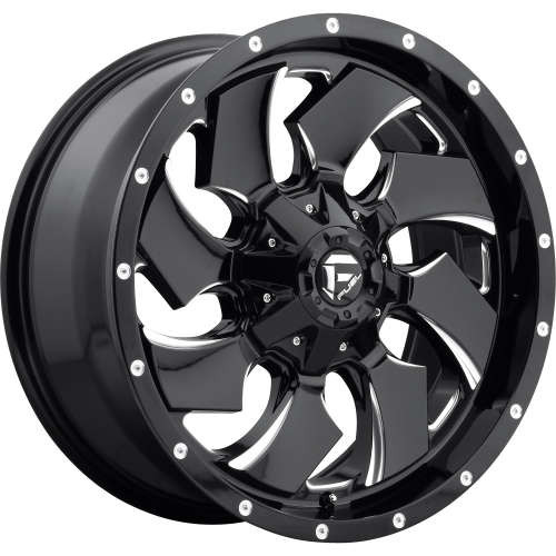 Fuel Offroad Wheels Cleaver D574 Gloss Black Milled 20x9 20mm Offset 8x170