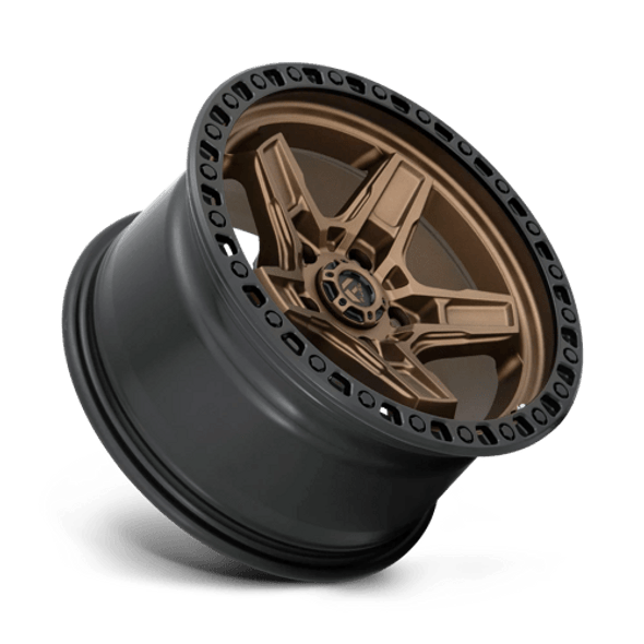 Fuel Offroad Wheels Kicker D699 Matte Bronze w/ Black Lip 17x9 -12mm Offset 5x127 (5x5) | Fits Jeep Wrangler 07-Up and Jeep Gladiator