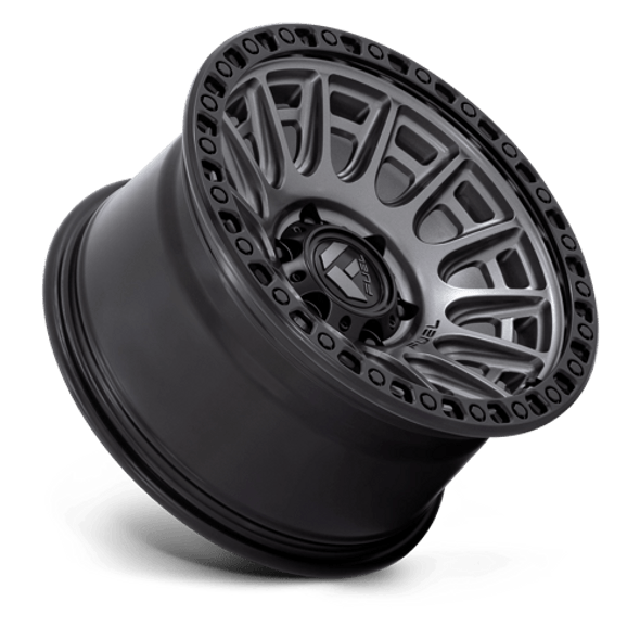 Fuel Offroad Wheels Cycle D835 Matte Gunmetal With Black Ring 17x9 -12mm Offset 5x127 (5x5) | Fits Jeep Wrangler 07-Up and Jeep Gladiator