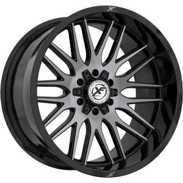 XF Offroad Wheels XF-240 Gloss Black Brushed Double Dark Tint 24x10 -18mm Offset 5x127 (5x5),5x139.7 (5x5.5) | Fits Jeep Wrangler 07-Present and Jeep Gladiator XF Offroad Wheels XF-240 Gloss Black Brushed Double Dark Tint 24x10 -18mm Offset 5x127 (5x5),5x139.7 (5x5.5) | Fits Jeep Wrangler 07-Present and Jeep Gladiator