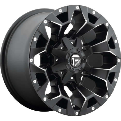 Fuel Offroad Wheels Assault D546 Satin Black w/ Milled Accents 17x9 2mm Offset 6x135,6x139.7 (6x5.5)