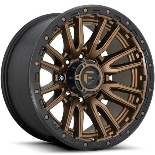 Fuel Offroad Wheels Rebel D681 Bronze with Black Lip 22x12 -44mm Offset 8x170