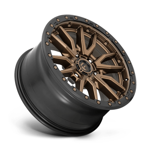Fuel Offroad Wheels Rebel D681 Bronze with Black Lip 22x12 -44mm Offset 8x170