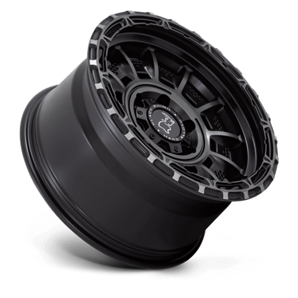 Black Rhino Wheels Legion Matte Black Gray Tint 17x9 -12mm Offset 5x127 (5x5) | Fits Jeep Wrangler 07-Up and Jeep Gladiator