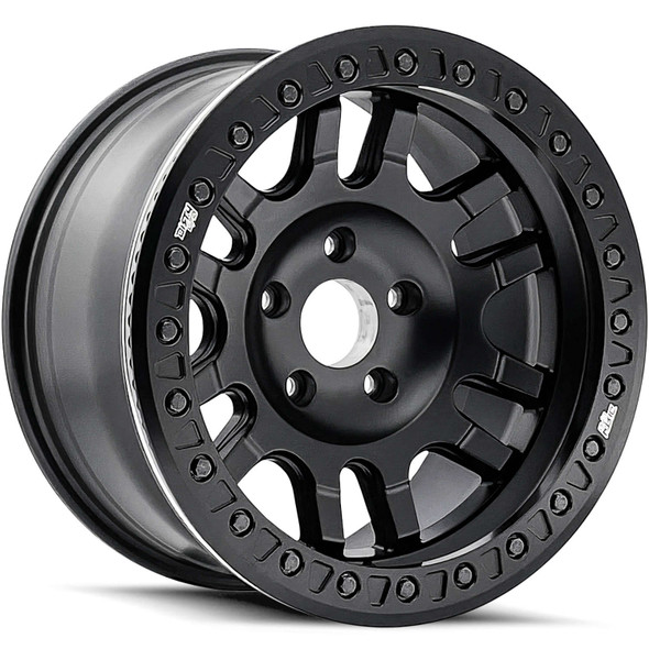 DirtyLife Wheels Canyon Beadlock 9314 Matte Black 17x9 -38mm Offset 5x127 (5x5) | Fits Jeep Wrangler 07-Up and Jeep Gladiator