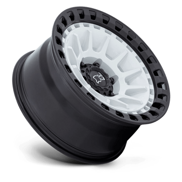 Black Rhino Wheels Barrage BR009 Gloss White On Matte Black 17x8.5 -10mm Offset 5x127 (5x5) | Fits Jeep Wrangler 07-Up and Jeep Gladiator