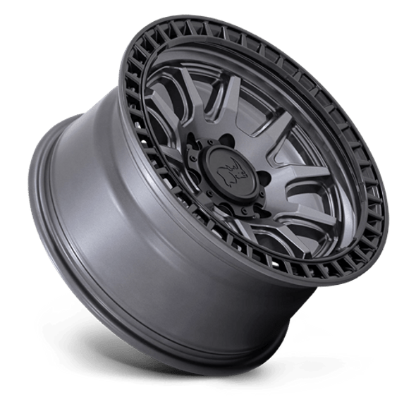 Black Rhino Wheels Calico Matte Gunmetal with Matte Black Lip 17x8.5 0mm Offset 6x139.7 (6x5.5)