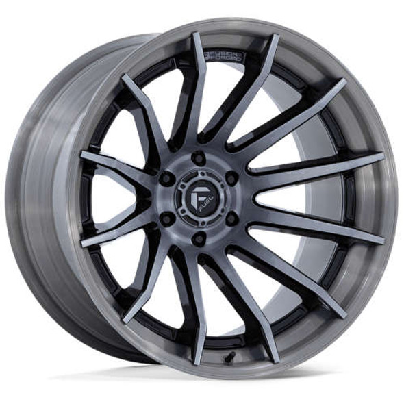 Fuel Offroad Wheels Burn FC403 Gloss Black With Gray Tint 22x12 -44mm Offset 5x127 (5x5) | Fits Jeep Wrangler 07-Present and Jeep Gladiator