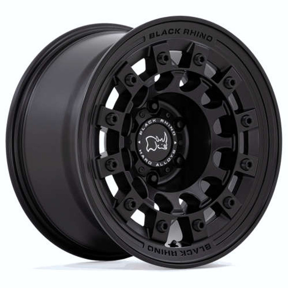 Black Rhino Wheels Fuji BR004 Matte Black 17x9 -12mm Offset 5x127 (5x5) | Fits Jeep Wrangler 07-Up and Jeep Gladiator