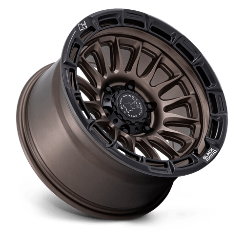 Black Rhino Wheels Rival BR025 Burnt Bronze W/ Matte Black Lip 17x9 -12mm Offset 5x127 (5x5) | Fits Jeep Wrangler 07-Up and Jeep Gladiator
