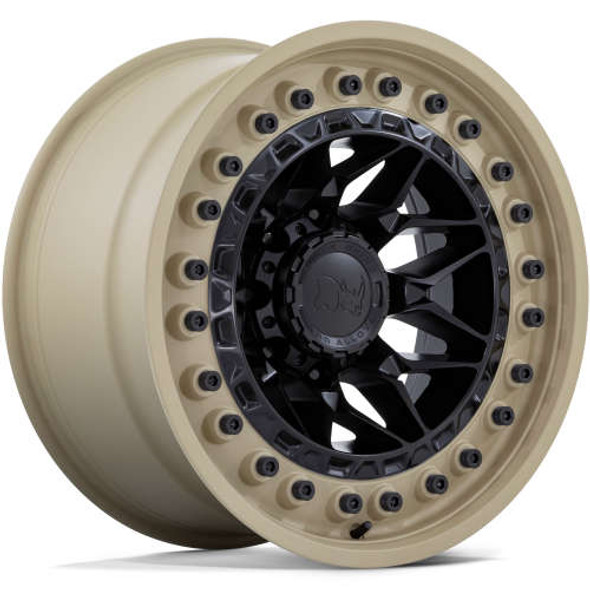 Black Rhino Wheels Alpha BR008 Matte Black With Sand Lip 17x9 -12mm Offset 5x127 (5x5) | Fits Jeep Wrangler 07-Up and Jeep Gladiator