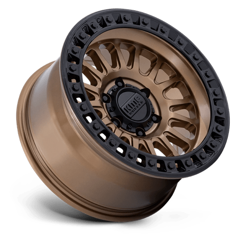 KMC Wheels IMS KM552 Matte Bronze with Gloss Black Lip 17x8.5 25mm Offset 5x127 (5x5) | Fits Jeep Wrangler 07-Up and Jeep Gladiator