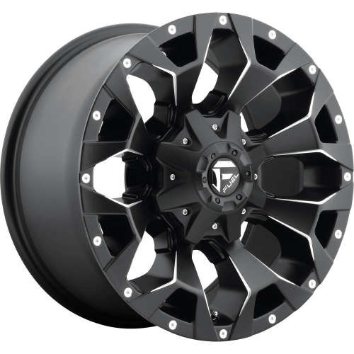 Fuel Offroad Wheels Assault D546 Satin Black w/ Milled Accents 18x9 19mm Offset 6x135,6x139.7 (6x5.5)