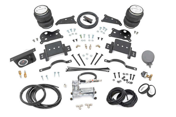 Rough Country Air Spring Kit W/ Compressor | Designed for Stock to 6" Lift (14-24 Ram 2500 | RWD) 10037C