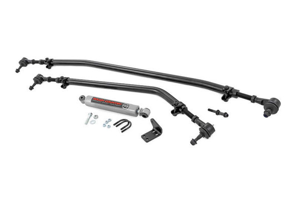 Rough Country High Steer Kit | w/ N3 Steering Stabilizer (18-24 Jeep Gladiator JT/Wrangler JL) 10663 Rough Country High Steer Kit | w/ N3 Steering Stabilizer (18-24 Jeep Gladiator JT/Wrangler JL) 10663