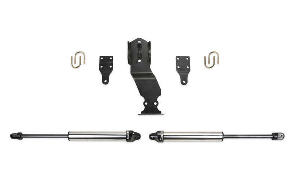 Fabtech Dual Steering Stabilizer System (Opposing Style) w/ Dirt Logic 2.25 Shocks (17-24 Ford F-250/350 | 4WD) FTS22303