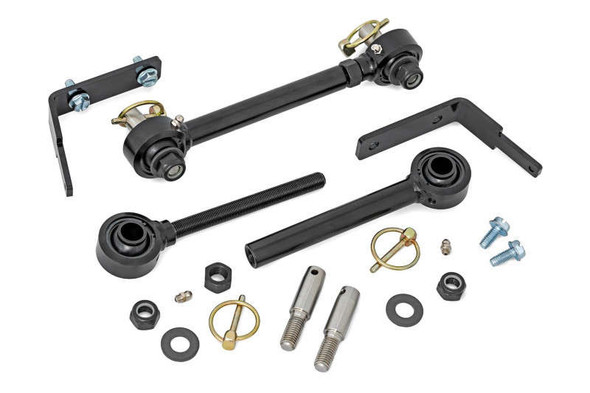 Rough Country Quick Disconnect Sway Links | 3.5-6 Inch Lift (07-23 Jeep Gladiator JT/Wrangler JK/Unlimited) 11020 Rough Country Quick Disconnect Sway Links | 3.5-6 Inch Lift (07-23 Jeep Gladiator JT/Wrangler JK/Unlimited) 11020