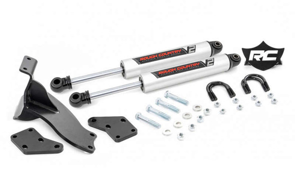 Rough Country V2 Steering Stabilizer | Dual (14-23 Ram 2500/3500 | 4WD) 8749470