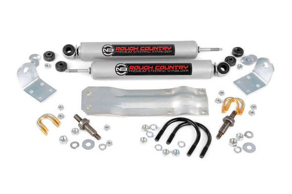 Rough Country N3 Steering Stabilizer | Dual (94-99 Dodge 1500 | 4WD) 8732130