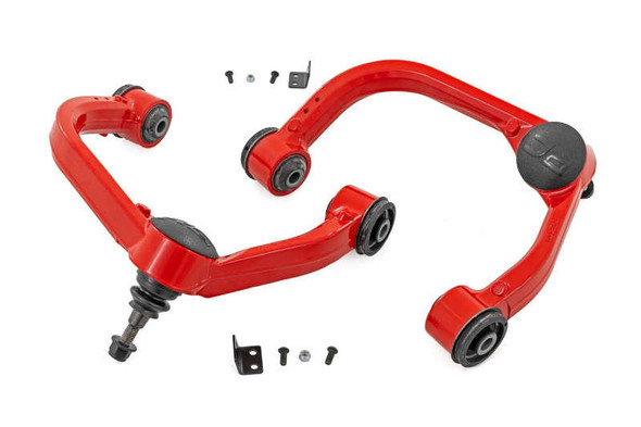 Rough Country Red Forged Upper Control Arms | 3 Inch Lift | Red (21-24 Ford F-150) 41400RED