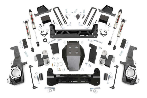 Rough Country 7" Lift Kit | V2 Shocks (20-25 Chevy Silverado/GMC Sierra 2500HD | 4WD) 10170