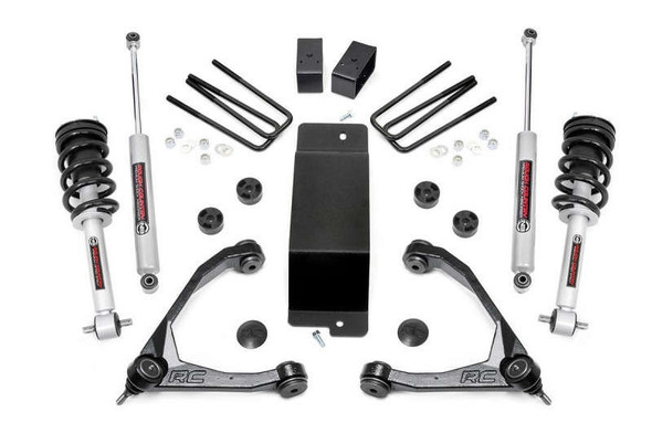 Rough Country 3.5" Lift Kit | Lifted Struts | N3 Shocks (07-16 Chevy Silverado/GMC Sierra 1500 | 4WD) 19432
