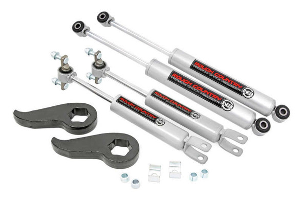 Rough Country 1.5-2" Leveling Kit | N3 Shocks (11-19 Chevy Silverado/GMC Sierra 2500 HD/3500 HD | 4WD) 959331 Rough Country 1.5-2" Leveling Kit | N3 Shocks (11-19 Chevy Silverado/GMC Sierra 2500 HD/3500 HD | 4WD) 959331