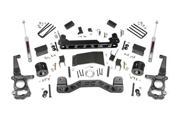 Rough Country 4" Lift Kit | Strut Spacers | N3 Shocks (15-20 Ford F-150 | 4WD) 55530