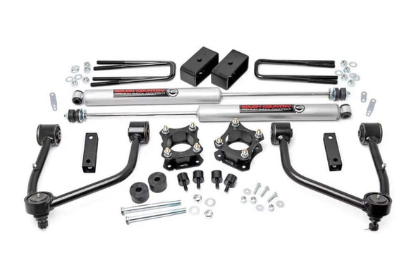 Rough Country 3.5" Lift Kit | Strut Spacers | N3 Shocks (07-21 Toyota Tundra | 2WD/4WD) 76830