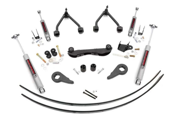 Rough Country 2-3" Lift Kit | N3 Shocks (88-99 Chevy/GMC K1500/95-99 Tahoe/92-99 Yukon | 4WD) 17030 Rough Country 2-3" Lift Kit | N3 Shocks (88-99 Chevy/GMC K1500/95-99 Tahoe/92-99 Yukon | 4WD) 17030