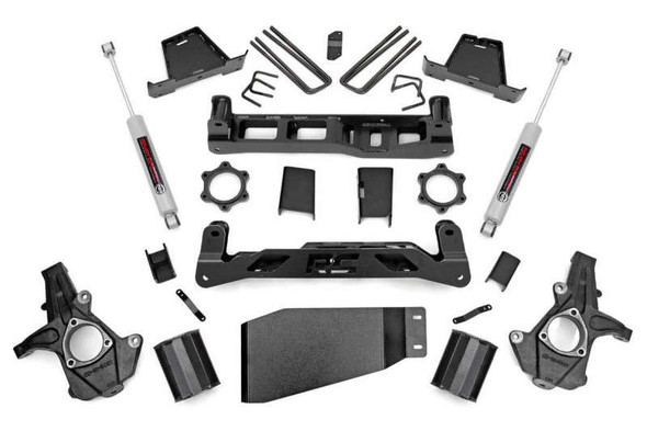 Rough Country 7.5" Lift Kit | Strut Spacers | N3 Shocks (07-13 Chevy Silverado/GMC Sierra 1500 | 4WD) 26430