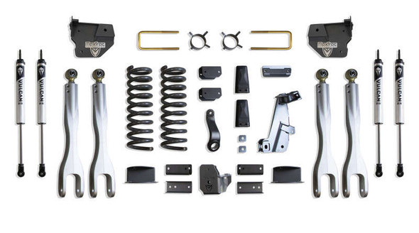 MaxTrac 6" Lift Kit With 4-Links/Vulcan Shocks | Factory Rear Air Ride (14-18 Ram 2500 | 4WD | Diesel) K947263VLA