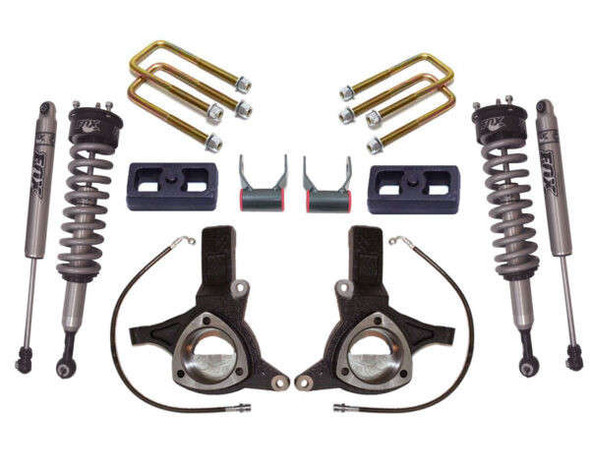 MaxTrac 7" Front/4" Rear Max Pro Elite Lift Kit w/ Fox Shocks (16-18 Chevy Silverado/GMC Sierra 1500 | RWD) K881774F