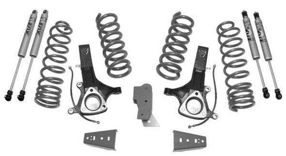 MaxTrac 6.5" Front/4.5" Rear Max Pro Elite Lift Kit w/ Eco Diesel Coils & Fox Shocks (14-18 Ram 1500/2019 1500 Classic | RWD | EcoDiesel) K882464F