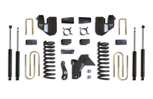 MaxTrac 4" Front/1" Rear Max Pro Lift Kit w/ Radius Arm Brackets & MaxTrac Shocks (19-24 Ram 3500 | 4WD | Diesel) K947541
