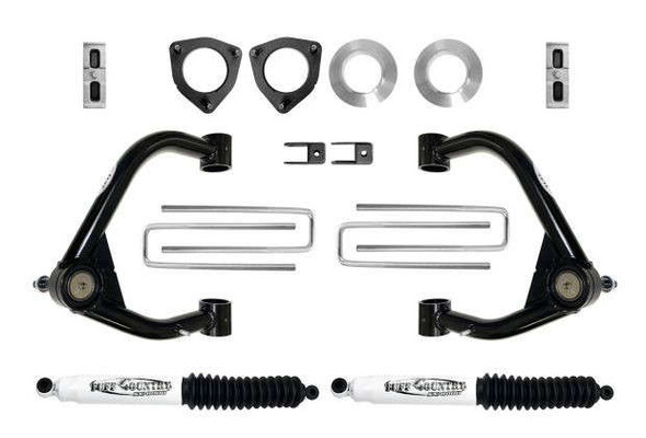 Tuff Country 4" Lift Kit w/ Upper Control Arms and Shocks (19-25 Chevrolet Silverado/GMC Sierra 1500 | 4WD) 14199KN