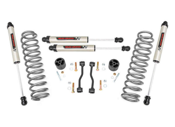 Rough Country 2.5" Leveling Kit | Springs | V2 Monotube (24-25 Jeep Gladiator JT | 4WD) 78470