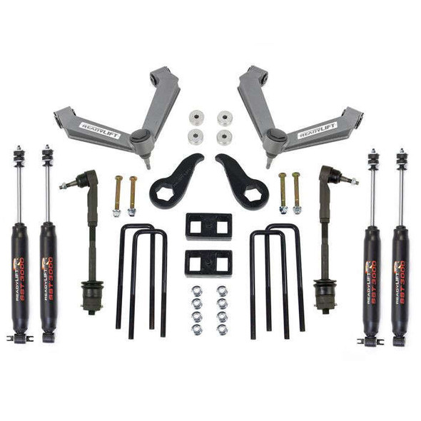 ReadyLIFT 3.5" SST Lift Kit Front with 2" Rear with Fabricated Control Arms with SST3000 Shocks (11-19 Chevrolet/GMC 2500HD) 69-3514