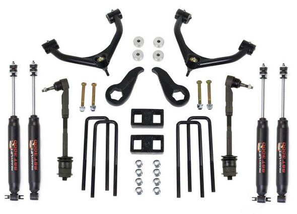 ReadyLIFT 3.5" SST Lift Kit Front with 2" Rear with Upper Control Arms with SST3000 Shocks - Chevrolet/GMC 2500HD 2011-2019 69-3512