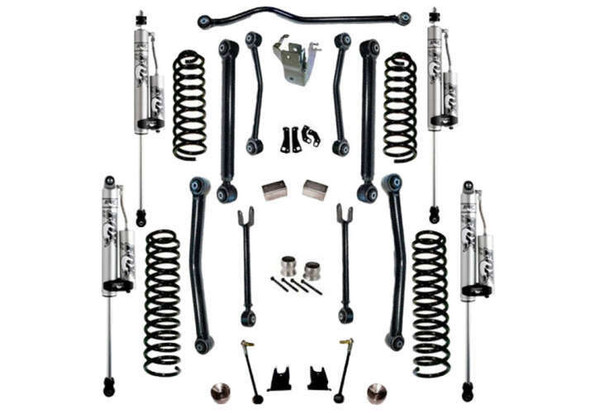 SUPERLIFT 4" Reflex Control Arms Replacement Lift Kit w/ Fox 2.0 Reservoir Shocks | 07-18 Jeep Wrangler JK 2 Door 4WD K996FX