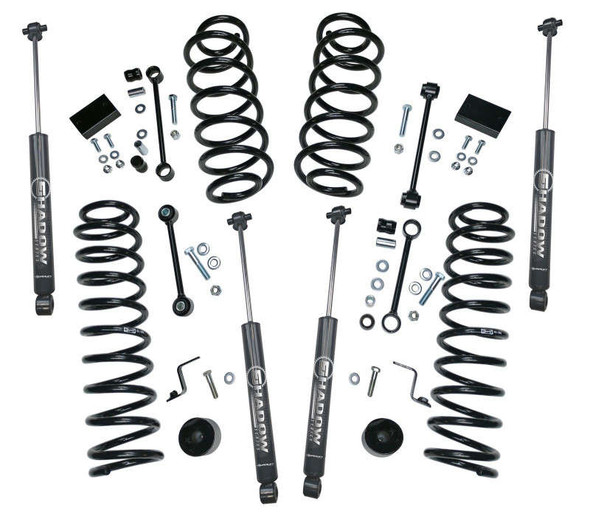 Superlift 2.5" Coil Spring Lift Kit w/Shadow Series Shocks (18-25 Jeep Wrangler JL Unlimited | 4 Door) K188 Superlift 2.5" Coil Spring Lift Kit w/Shadow Series Shocks (18-25 Jeep Wrangler JL Unlimited | 4 Door) K188