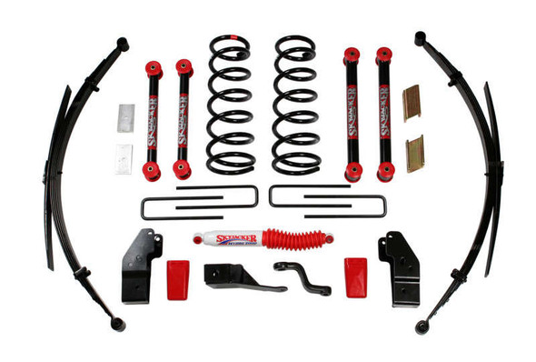 Skyjacker 5" Suspension Lift System w/ Black MAX Shocks (00-01 Dodge Ram 1500/2500 | Gas | 4WD) D5012KS-B