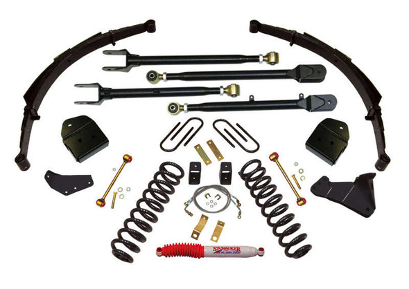Skyjacker 4" Suspension Lift w/ Black MAX Shocks (08-10 Ford F-350 Super Duty | Diesel | RWD/4WD) F84524KSH-B