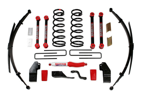 Skyjacker 4.5" Suspension Lift w/ Black MAX Shocks (94-99 Dodge Ram 2500/3500) D451KS-B