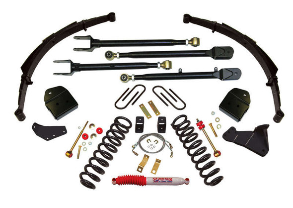 Skyjacker 4" Suspension Lift w/ M95 Performance Shocks (05-07 Ford F-250 Super Duty | 4WD | Diesel) F54524KS-M