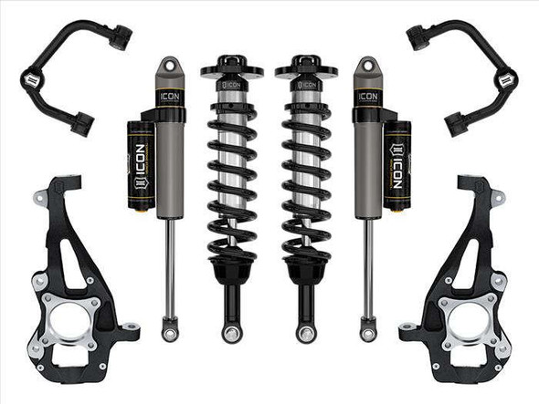 Icon 3.5-4.5" Stage 2 Suspension System w/ Tubular UCA (21-24 Ford F-150 | 4WD) K93142T