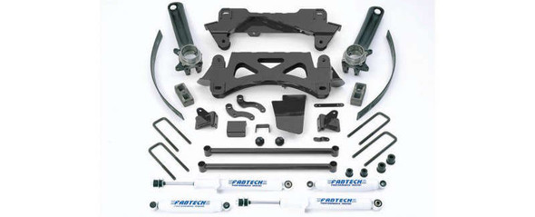 Fabtech 6" Performance System w/ Performance Shocks | 1995.5-04 Toyota Tacoma (6 Lug) (4 Cyl) K7003